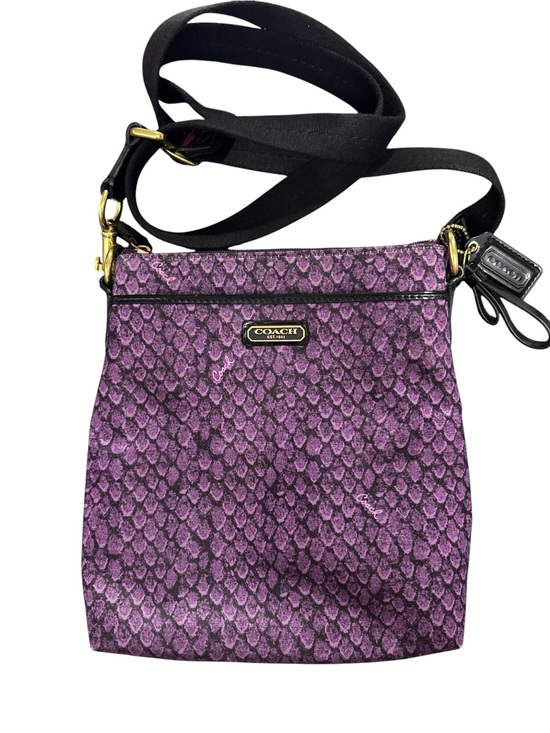 Coach Handbags - Coach Taylor Snake
Print Swingpack
Crossbody Bag minor rubbing on corners. C pic